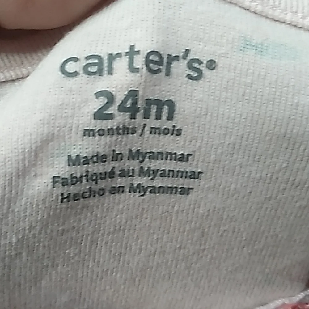 Carter's Onesie Beach themed in pink girls 24 months - Picture 4 of 5